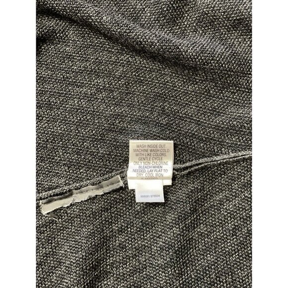 DANA BUCHMAN Woman's Striped Tunic Top Size XL‎ Lightweight Stretch Grey Black - Picture 7 of 7